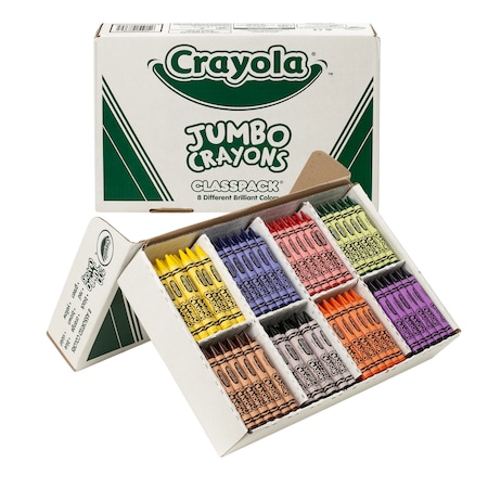 Crayola Crayon Classpack, Jumbo Size, 8 Colors, PK200 BIN528389